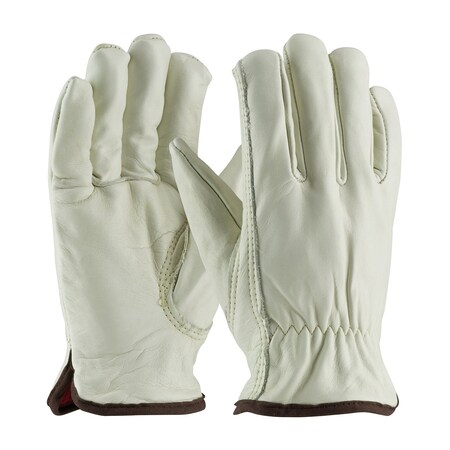 Pip Top Grain Cowhide Leather Glove with Red Foam Lining - Keystone Thumb, 12PK 77-268/XL